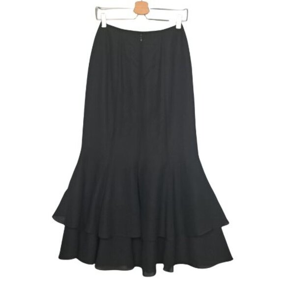 Adrianna Papell Evening Essentials 2 Tiered Trumpet Skirt NWT - Picture 2 of 8